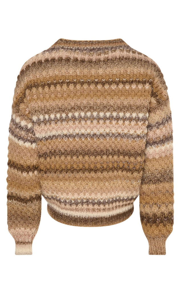 Noella GenserGenser - Gio Knit - Brown Grey Mix