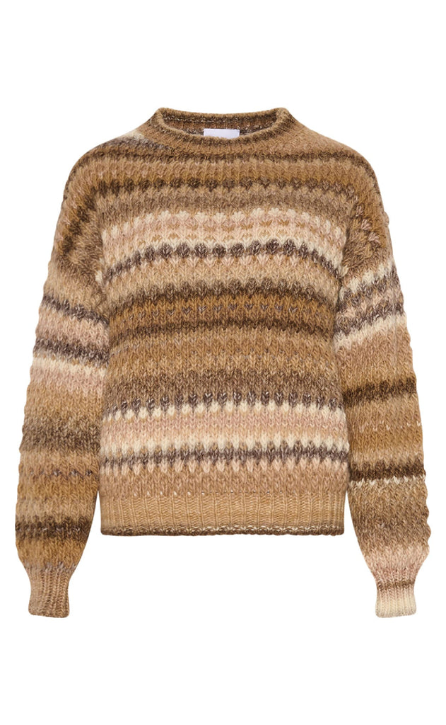 Noella GenserGenser - Gio Knit - Brown Grey Mix