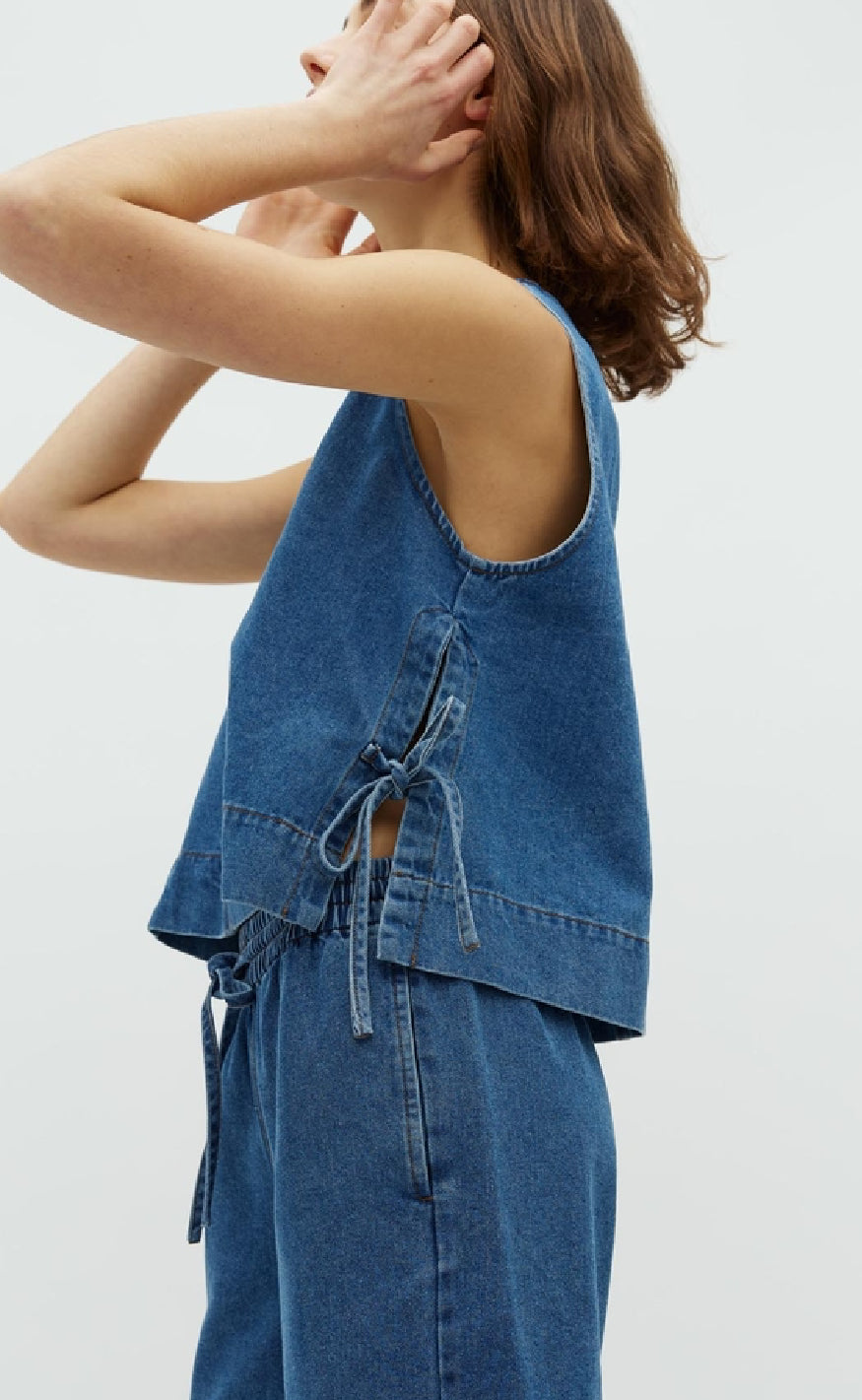 Global Funk Topp - Ribba - Mid Vintage Blue