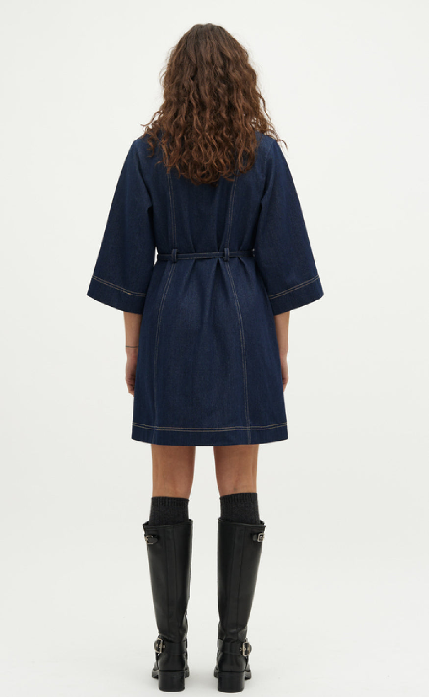 Global Funk Kjole - Jemina-G - Dark Unwashed Denim