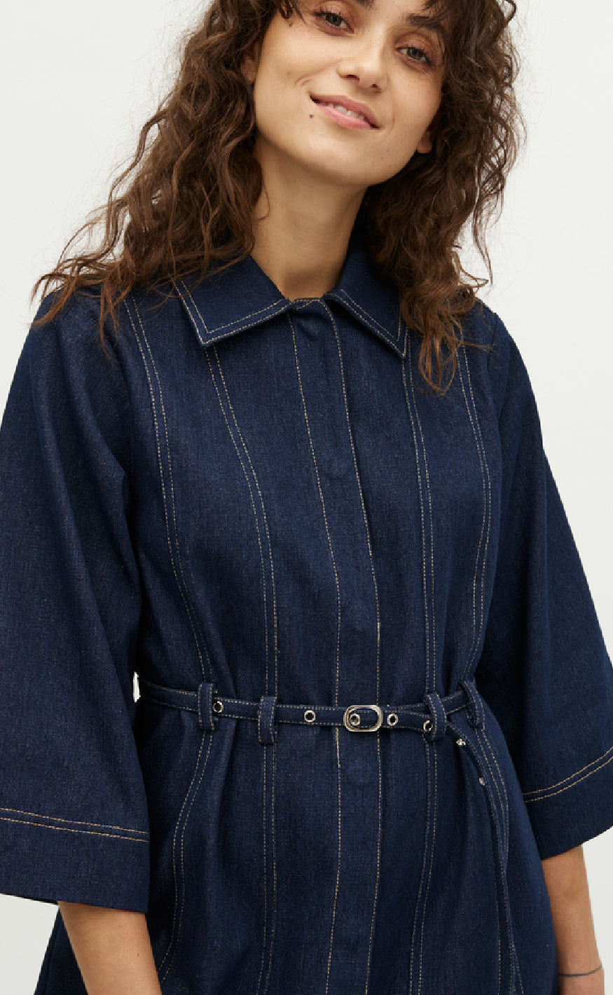 Global Funk Kjole - Jemina-G - Dark Unwashed Denim