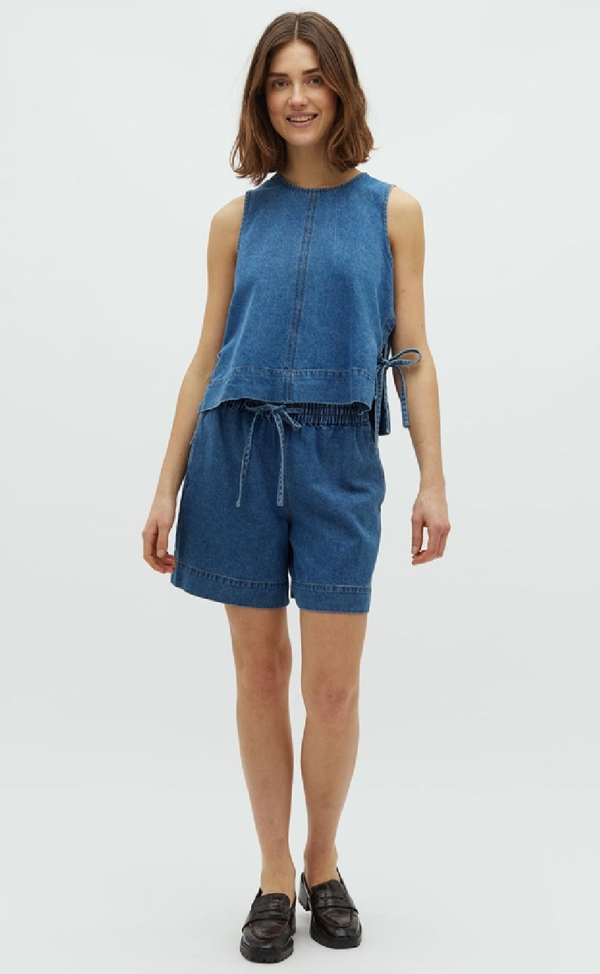 Global Funk Topp - Ribba - Mid Vintage Blue