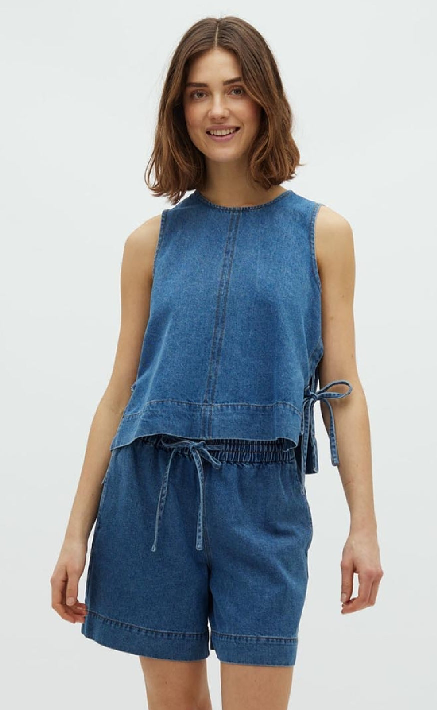 Global Funk Topp - Ribba - Mid Vintage Blue