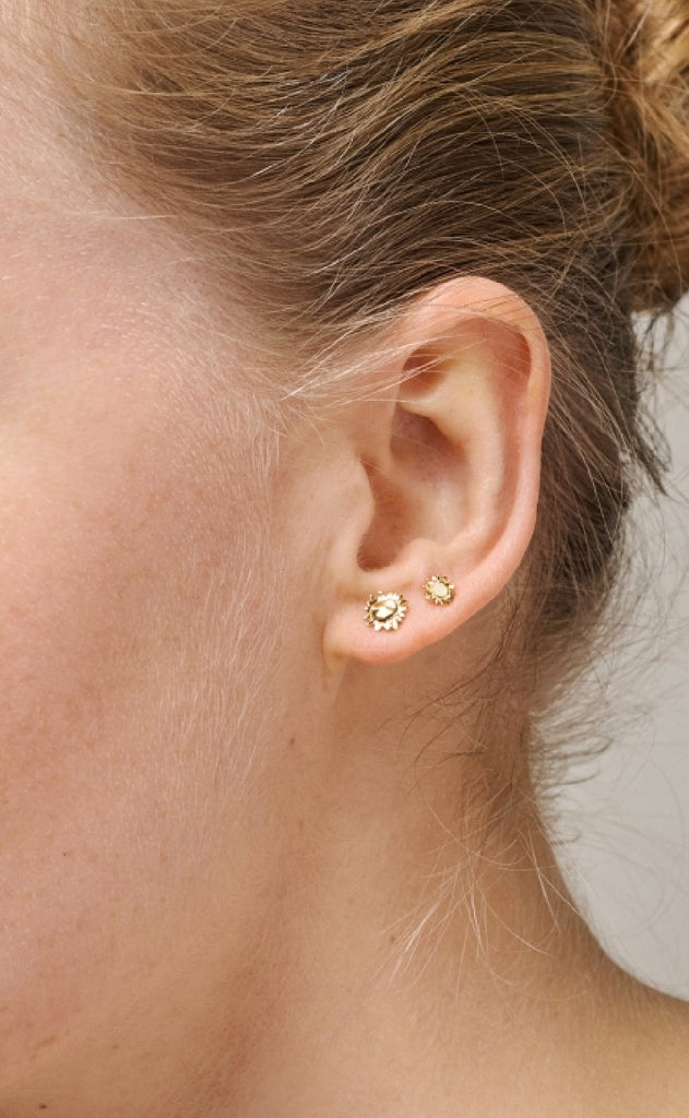 ENAMEL Copenhagen Øreringer - Studs Sunshine - Gold Colour