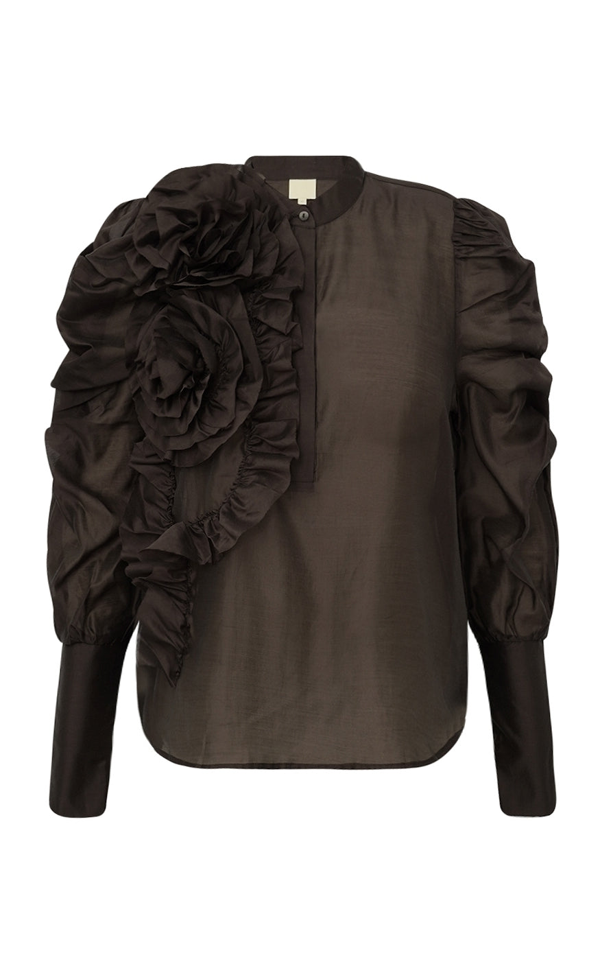 Gossia Bluse - Devine - Coffee