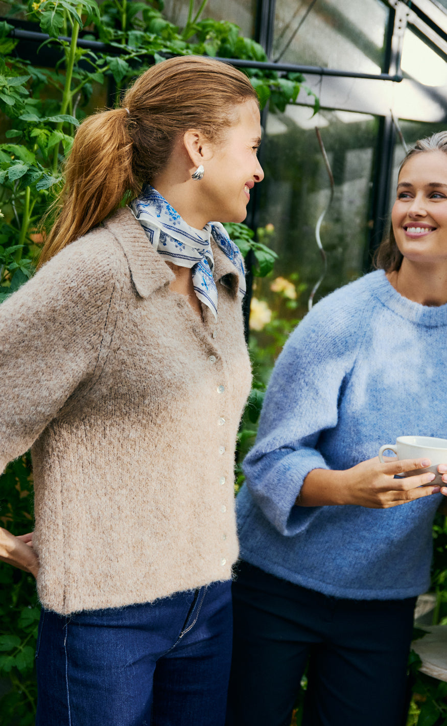 Freequent Cardigan - Grslulu - Silver Mink Melange