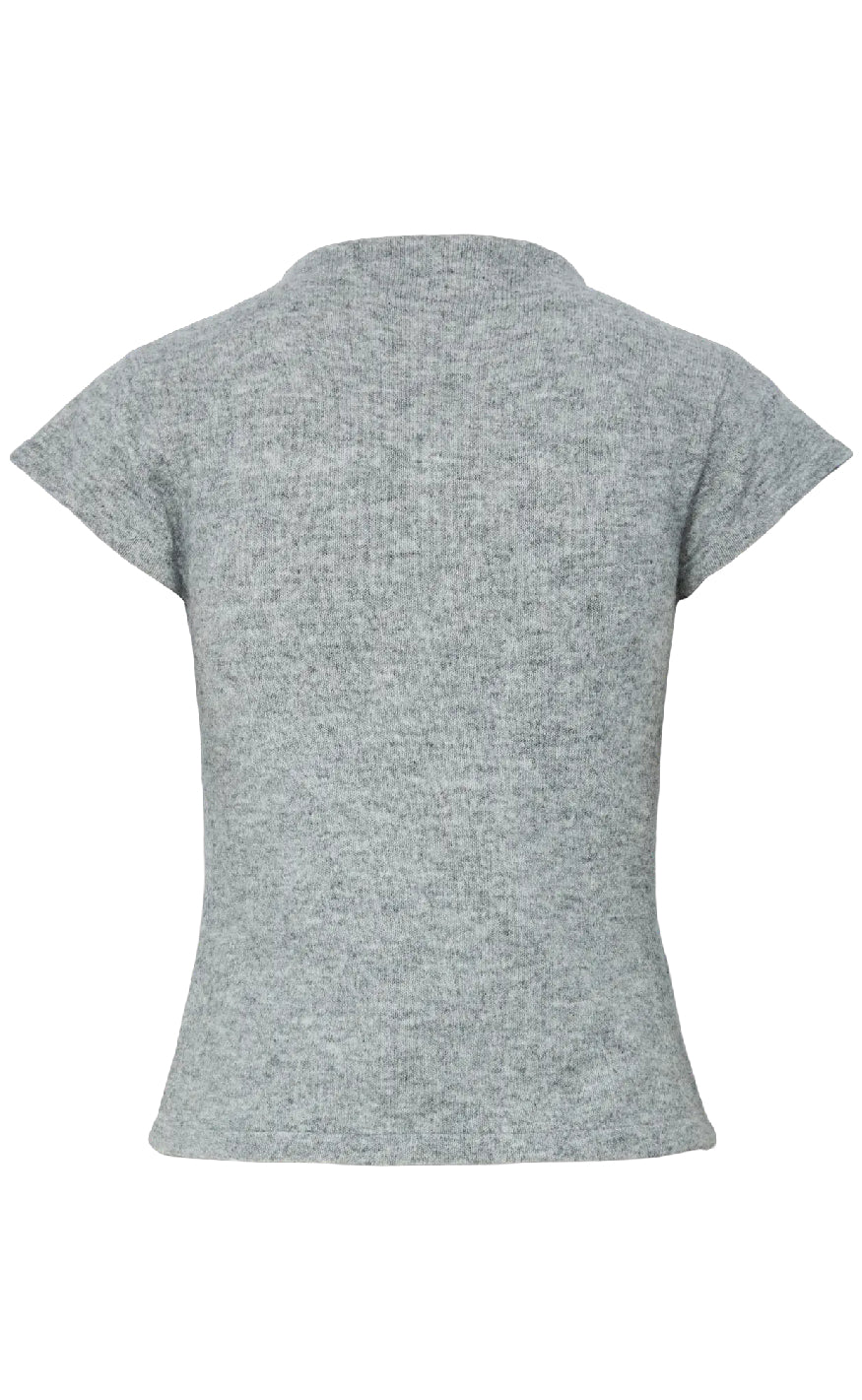 Pieces Topp - Familla - Medium Grey Melange