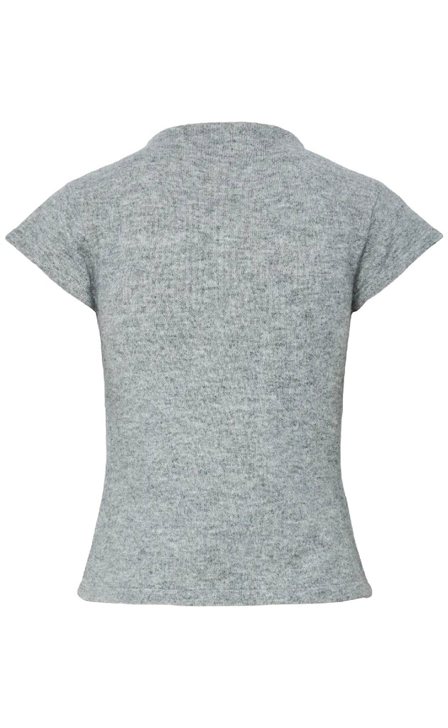 Pieces Topp - Familla - Medium Grey Melange