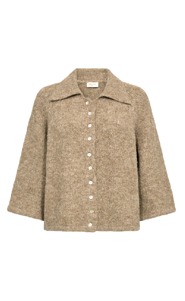 Freequent Cardigan - Grslulu - Silver Mink Melange