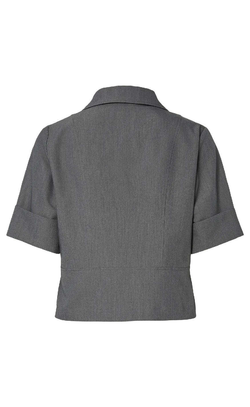 Pieces Topp - Frida - Medium Grey Melange