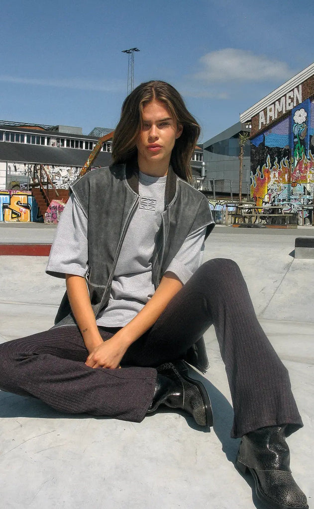 Noisy May T-shirt - Nadine - Light Grey Melange