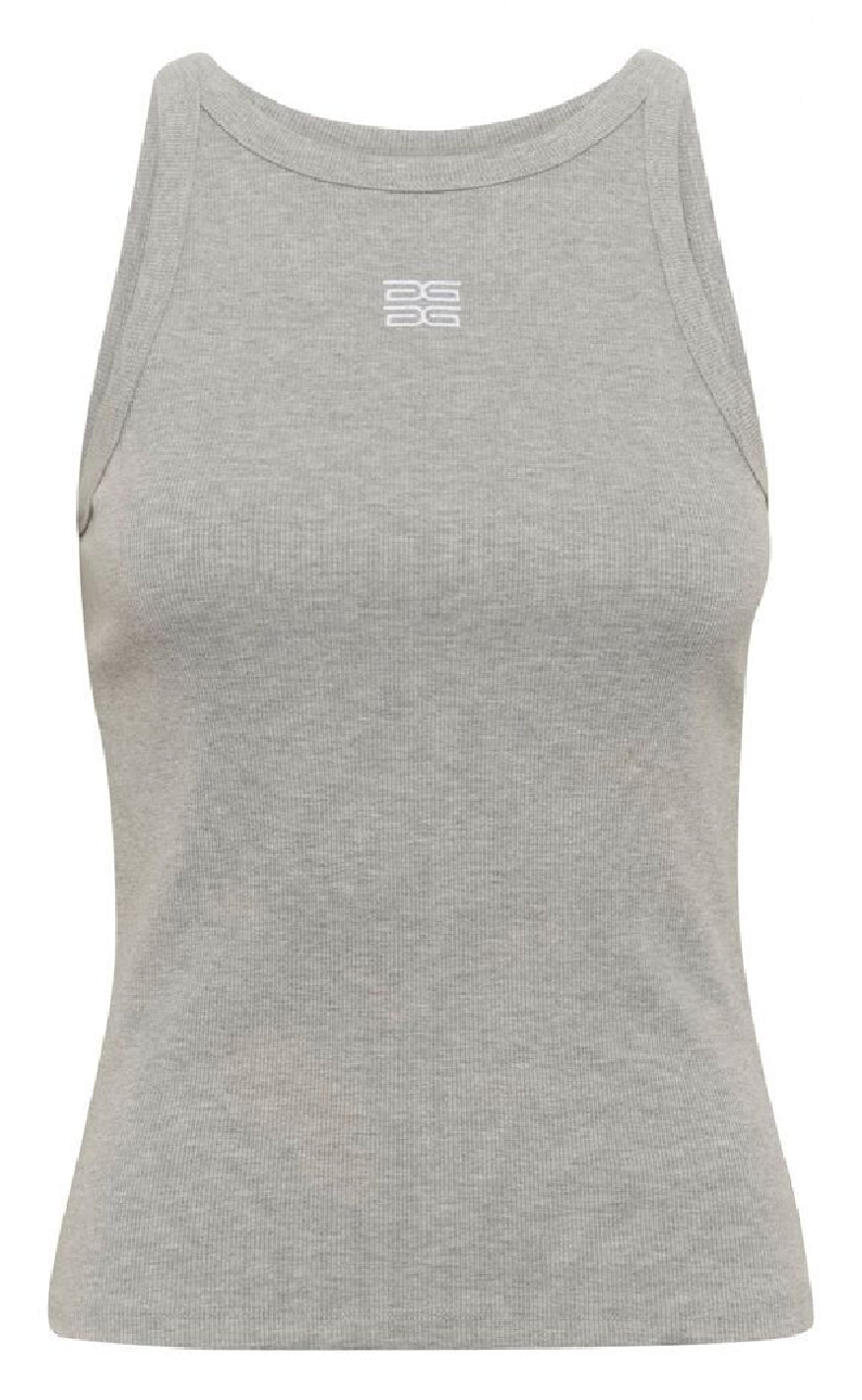 Gestuz Topp - Drew Mel Logo - Grey Melange