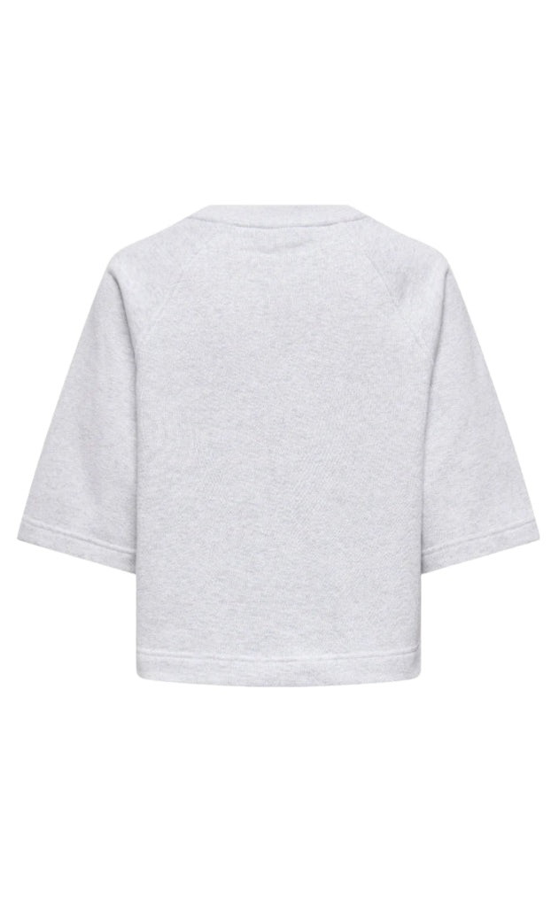 ONLY Bluse - Dasie Raglan - Light Gray Melange
