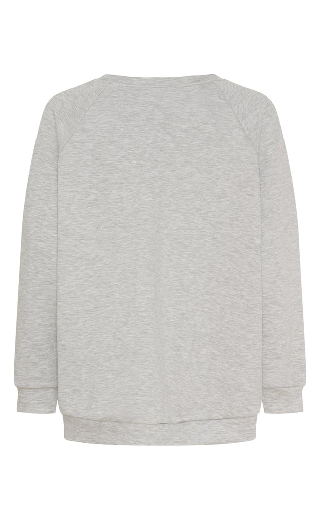 Marta Du Chateau Sweatshirt - Cerise - Grey Melange