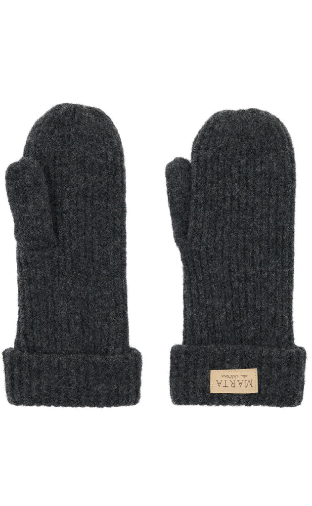 Marta Du Chateau Votter - Knit Mitten - Dark Grey