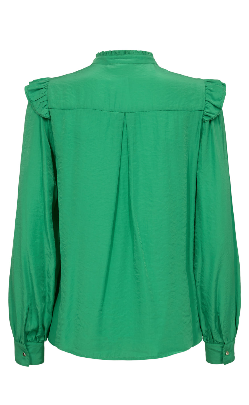 Numph Skjorte - Flounce - Classic Green