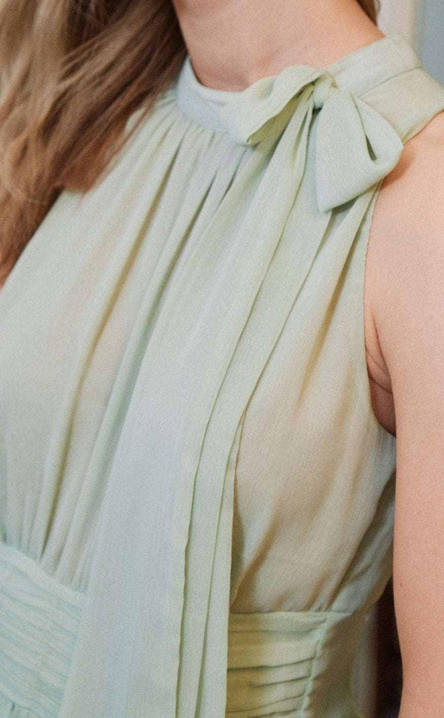 Neo Noir Kjole - Marli Solid - Light Green