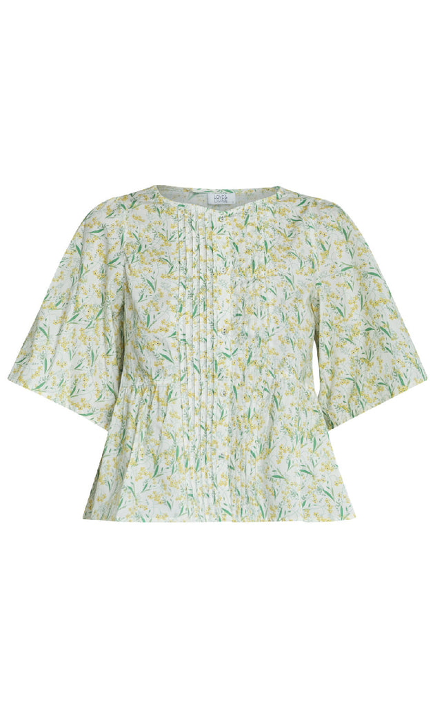 Love & Divine Skjorte - Love1372 - Yellow Flower