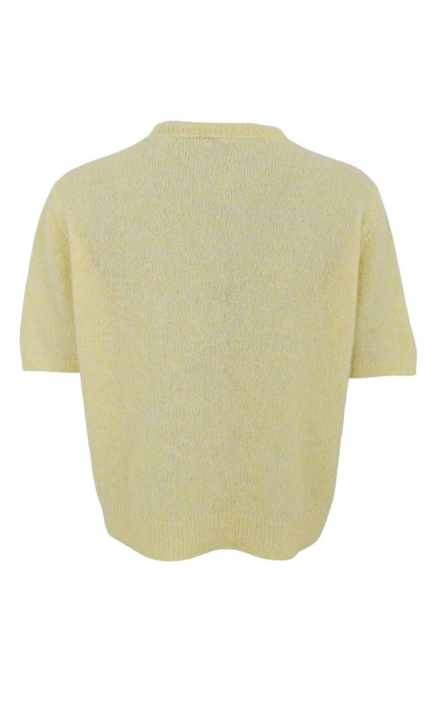 Black Colour Cardigan - Dell SS - Lt. Yellow