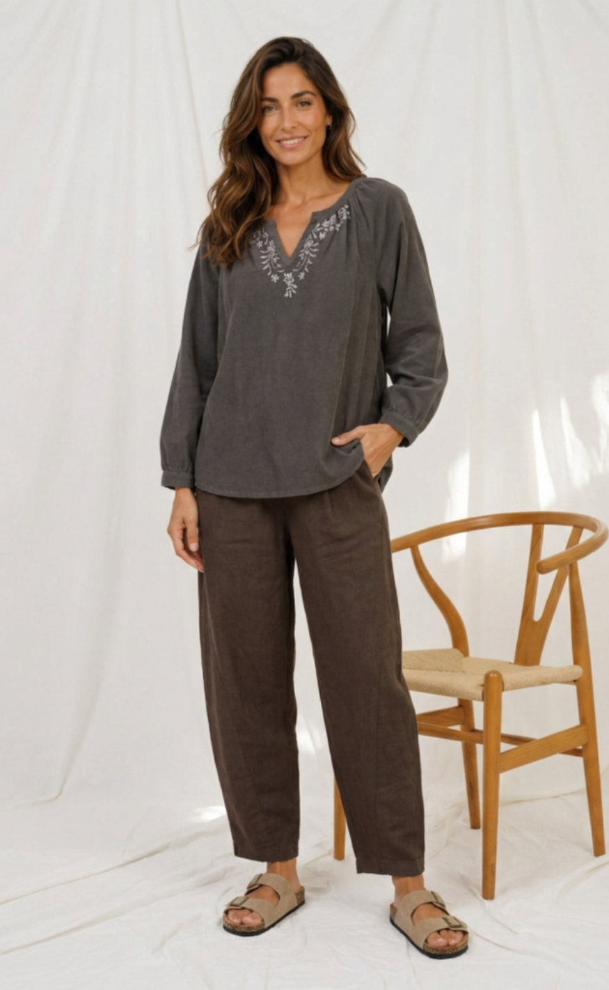 Marta Du Chateau Bluse - Juniper - Moro8529