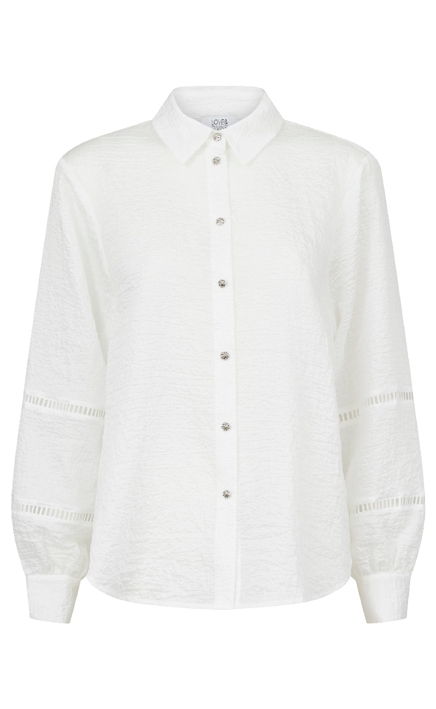 Love & Divine Bluse - Love1282 - Off White