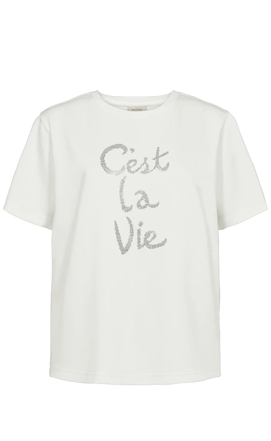 Freequent T-shirt - Malak - Star Off-white