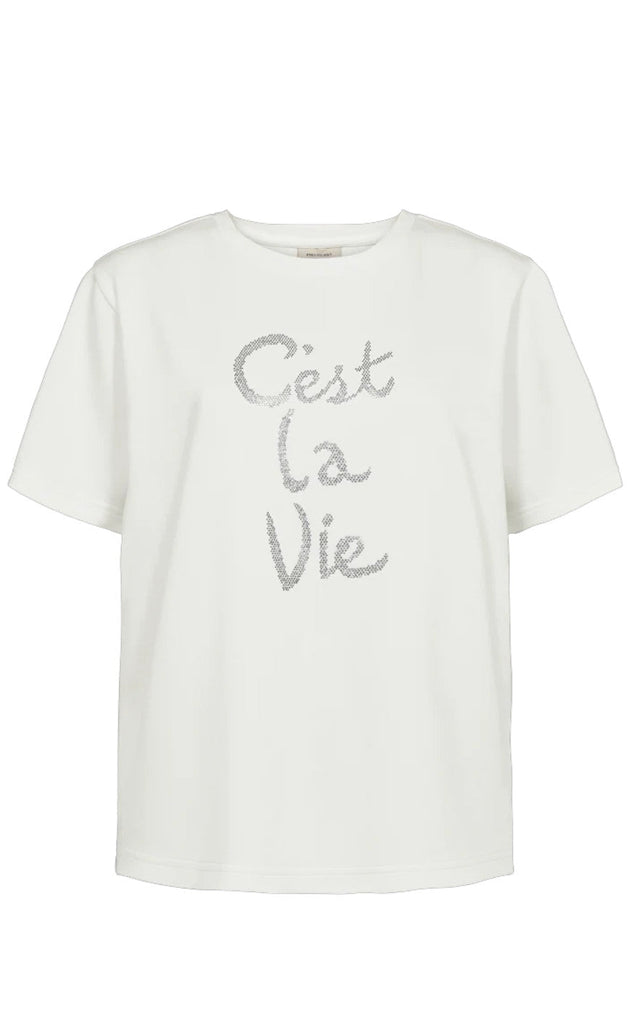 Freequent T-shirt - Malak - Star Off-white