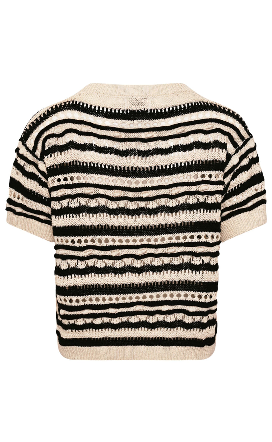 Noella Genser - Kirstine - Black Beige Stripe