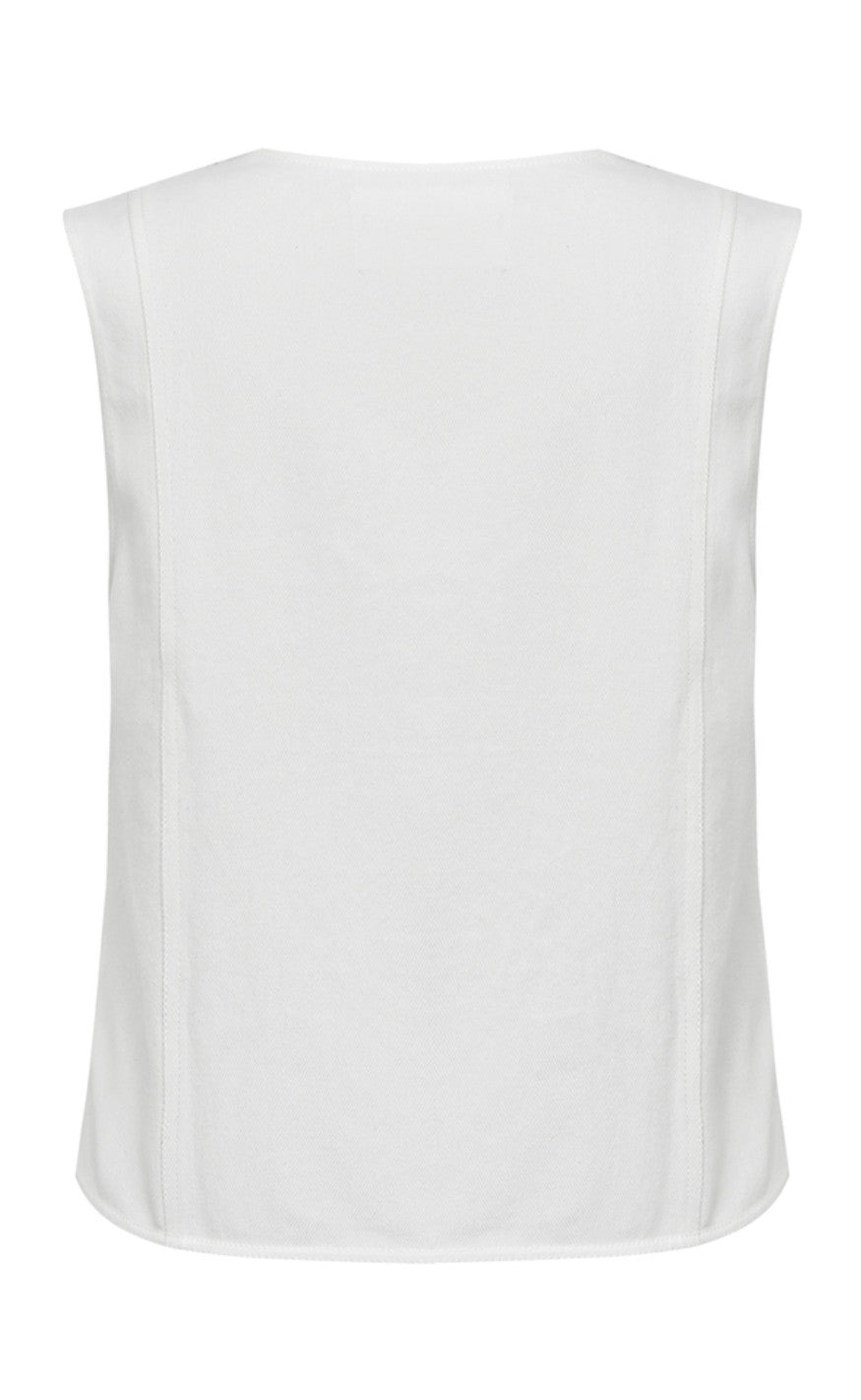 Global Funk Topp - Ciana Scallop-G - White