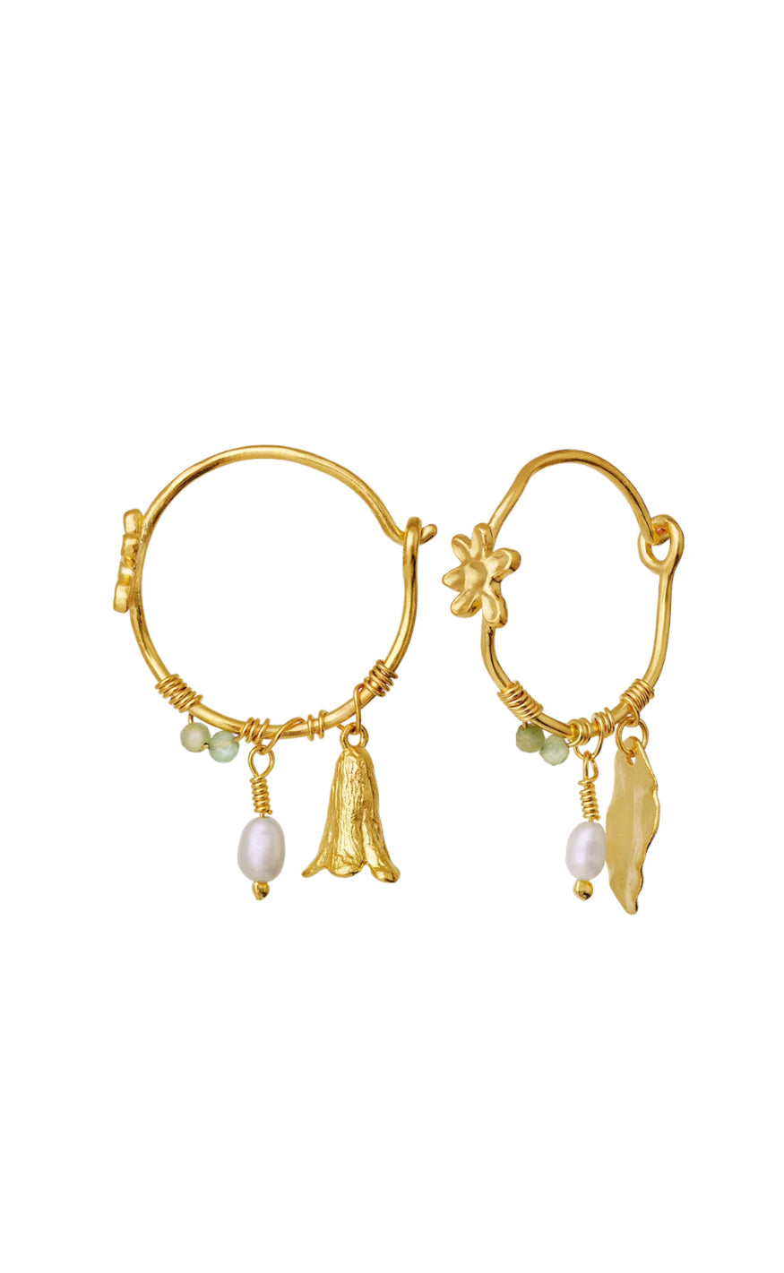Maanesten Øreringer - Honey - Gold Colour