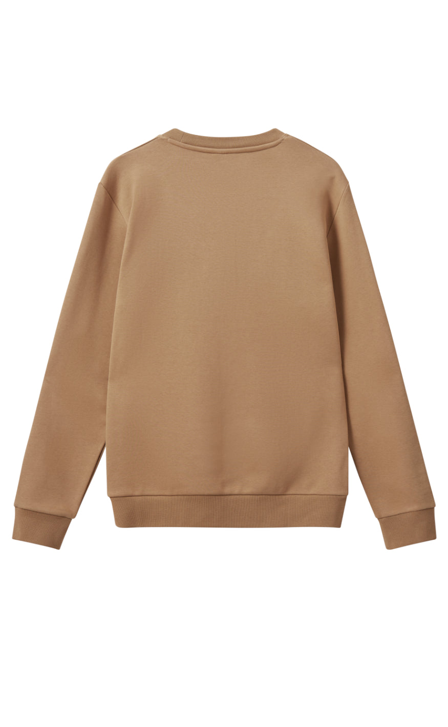 H2O Sweater - Logo Sweat O'Neck - Oak/Flamingo