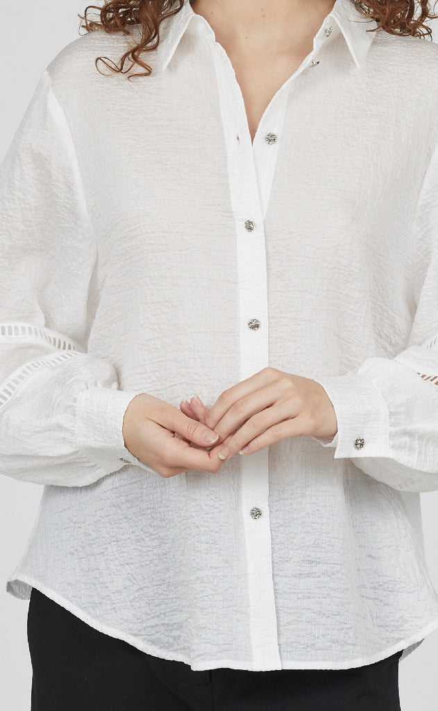 Love & Divine Bluse - Love1282 - Off White