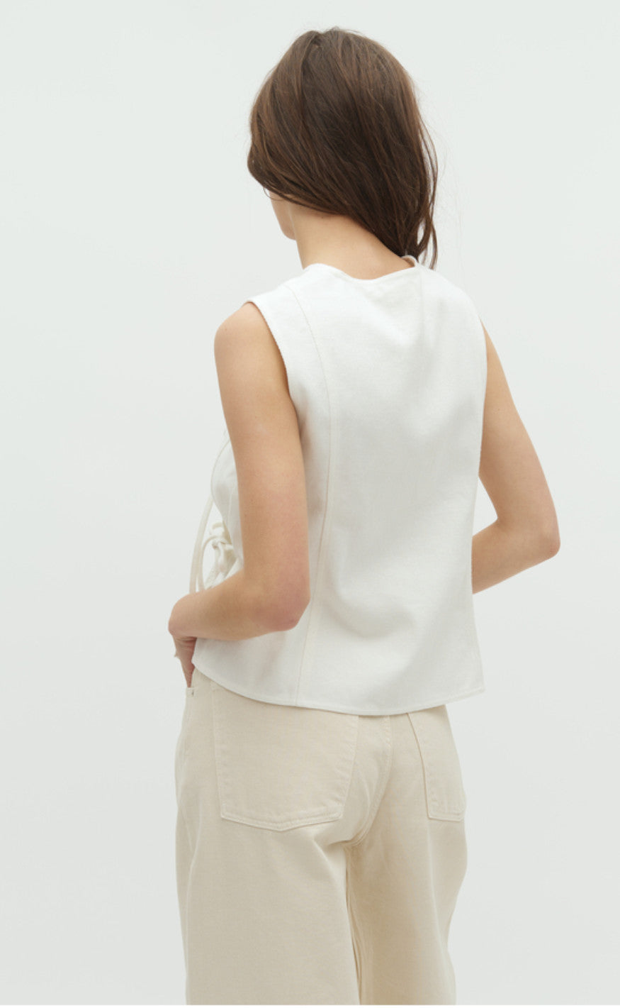 Global Funk Topp - Ciana Scallop-G - White