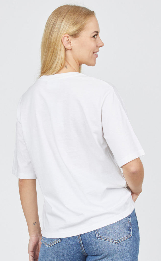 Sisters Point T-shirt - Heda Loose - White/Black