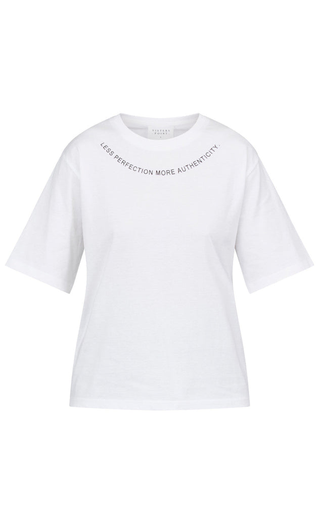 Sisters Point T-shirt - Heda Loose - White/Black
