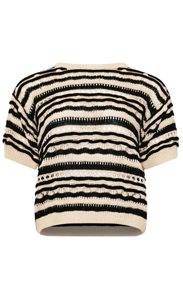 Noella Genser - Kirstine - Black Beige Stripe