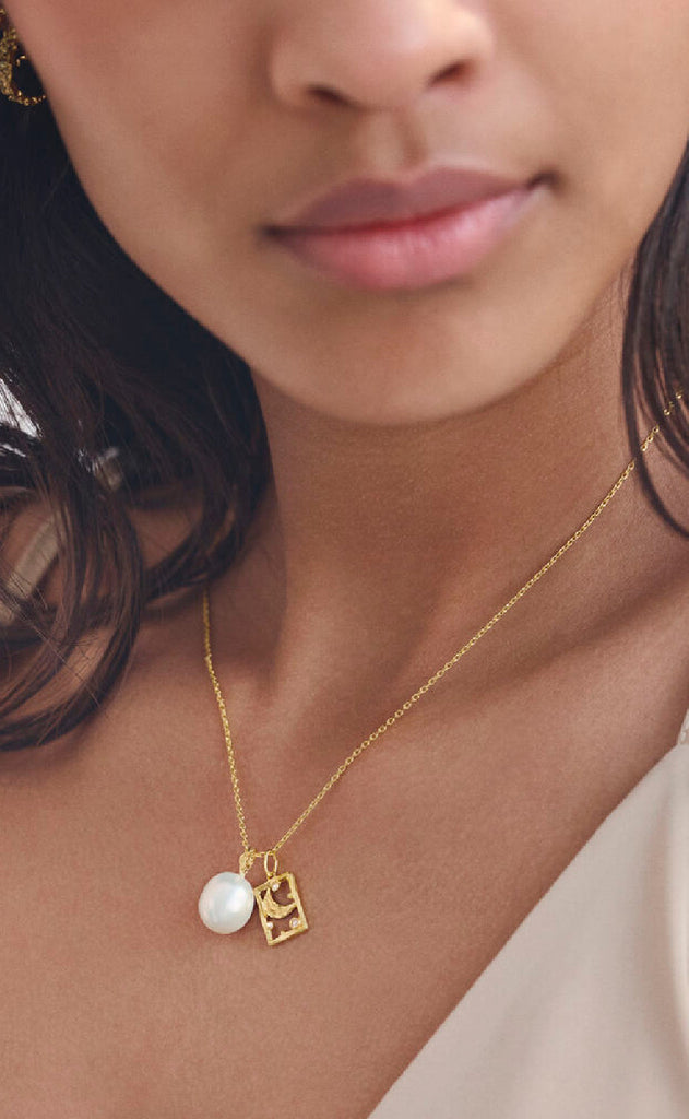 Maanesten Vedhæng - Water - Freshwater Pearl