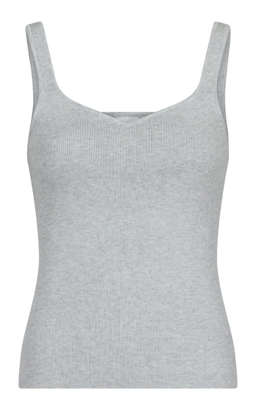 Neo Noir Topp - Hanora - Light Grey Melange