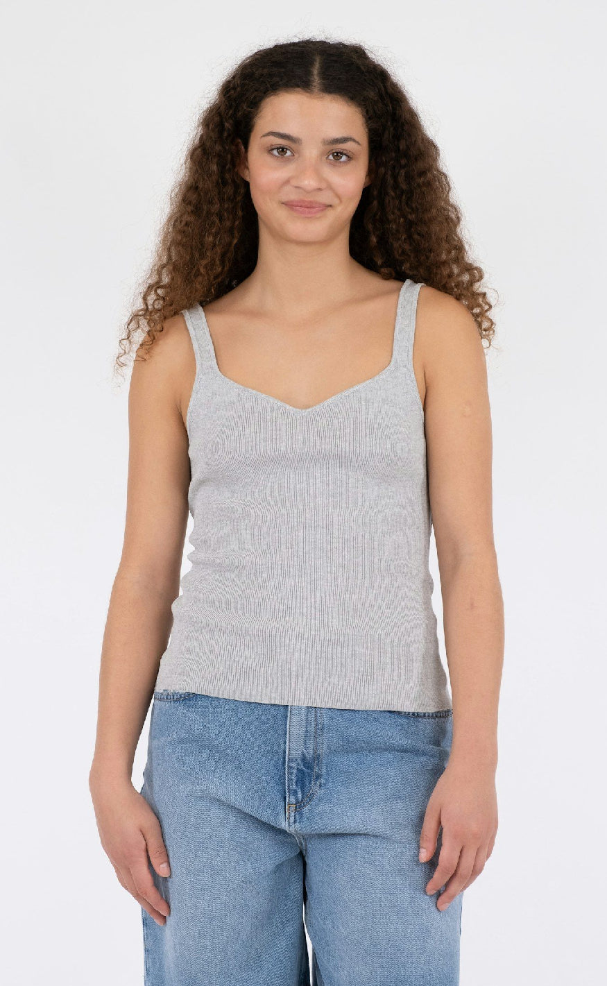 Neo Noir Topp - Hanora - Light Grey Melange
