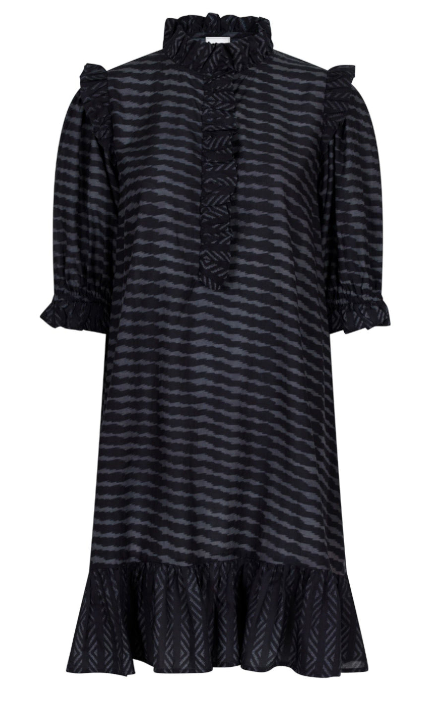 Neo Noir Kjole  - Hani Graphic - Black