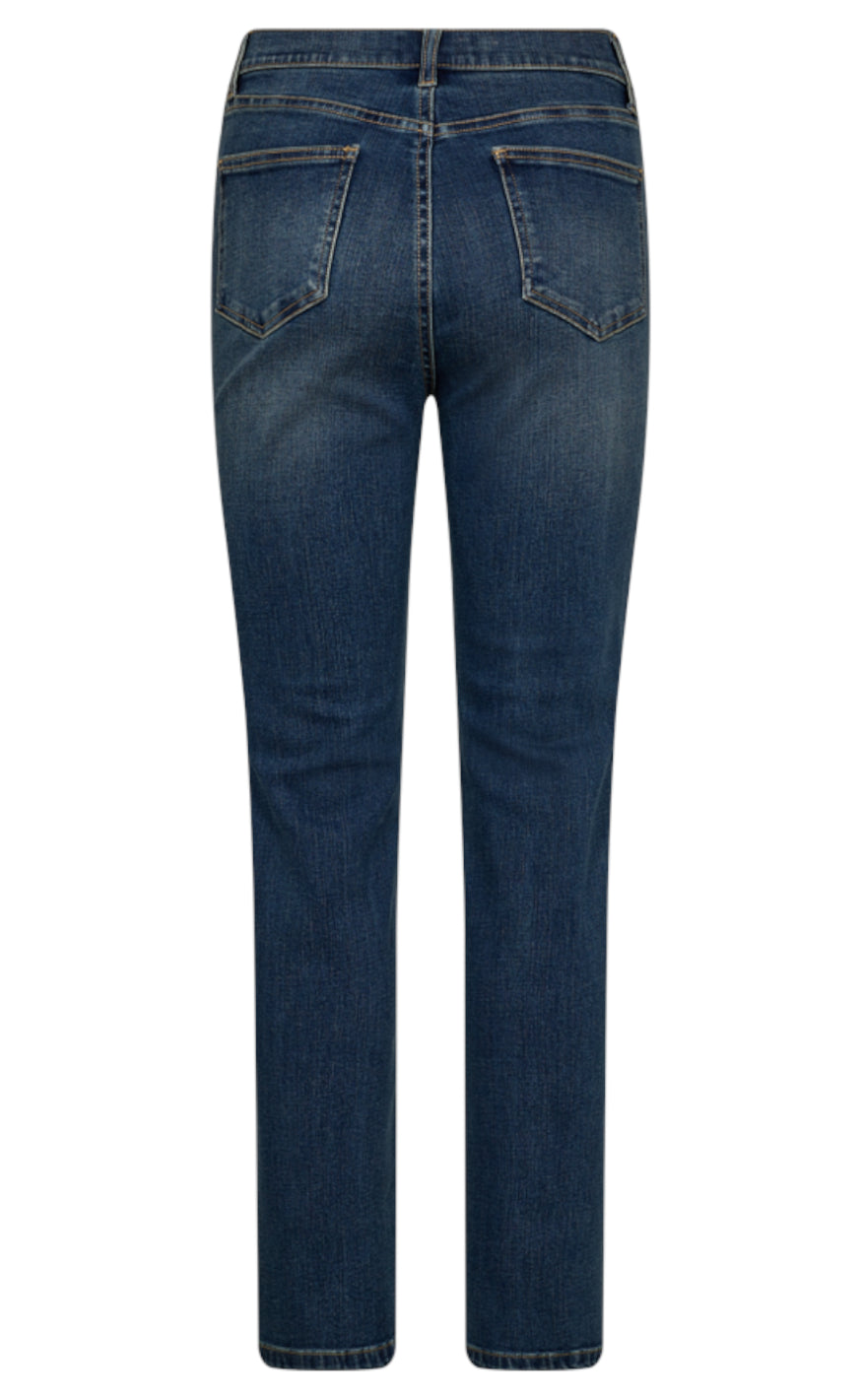 Freequent Bukser - Harlow Straight - Medium Blue Denim