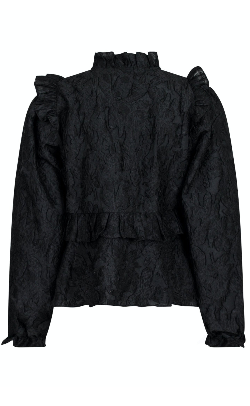 Neo Noir Bluse - Hawaii - Black