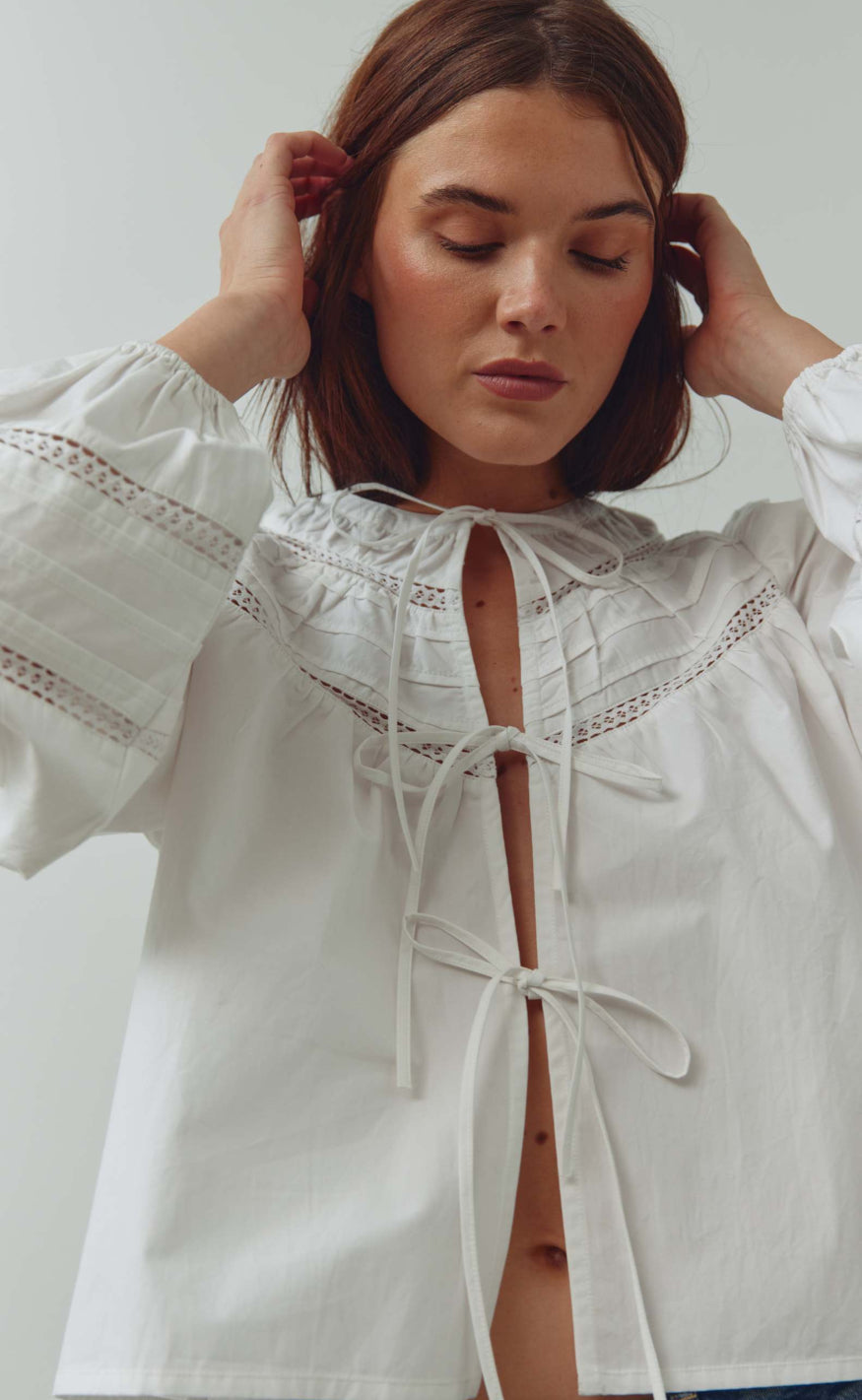 Noella Bluse - Maceline - White