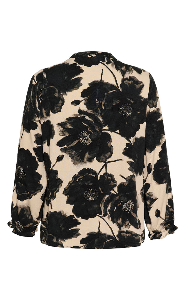 Culture Skjorte - Rachel Elitha - Black/Offwhite Flower