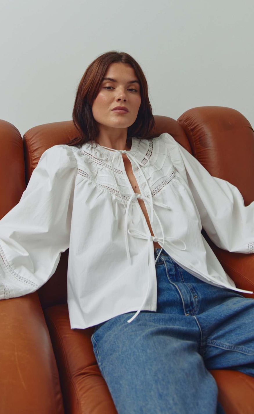 Noella Bluse - Maceline - White