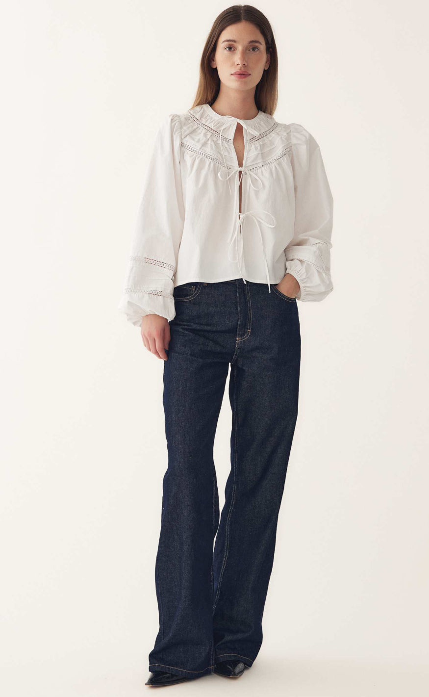 Noella Bluse - Maceline - White