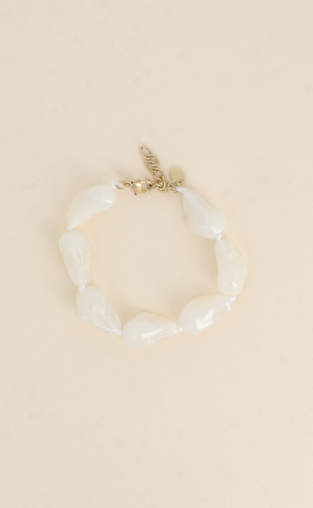 Smykkeli Copenhagen Armbånd - Nanna Pearl - Beige