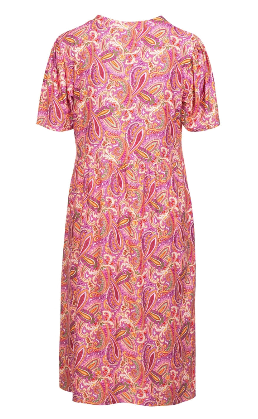 One Two Luxzuz Kjole - Larizo - Vintage Fuxia
