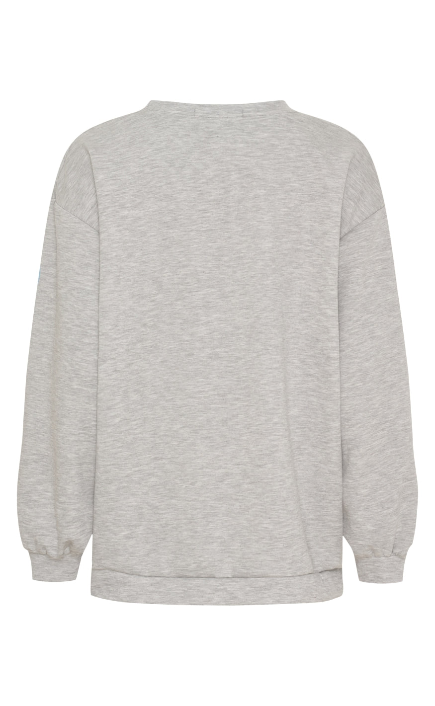 Marta Du Chateau Sweatshirt - Hibiscus - Grey/Black