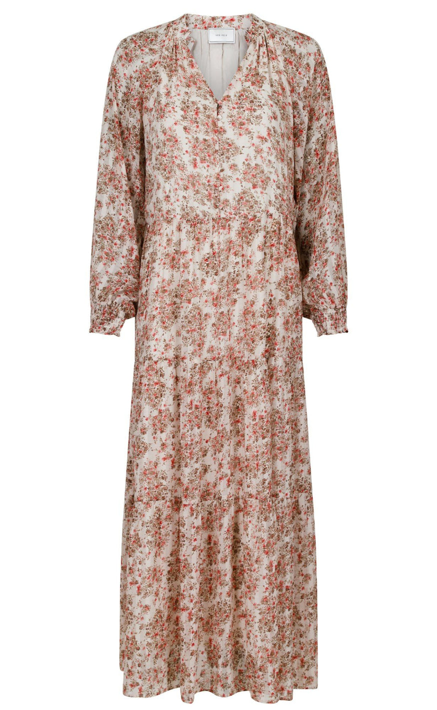 Neo Noir Kjole - Hiko Meadow Magic - Off White